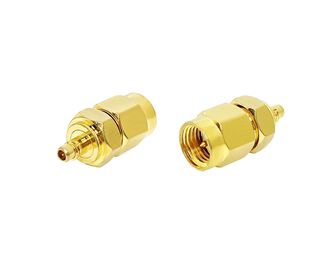 Pure Brass for SMA MMCX Coaxial Adapter Kit Male/Female RF Coax ...