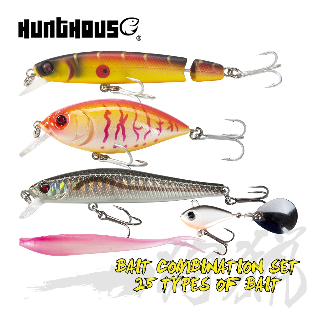 釣り用ルアーの組み合わせ クランクベイト ソフトベイト ミノー