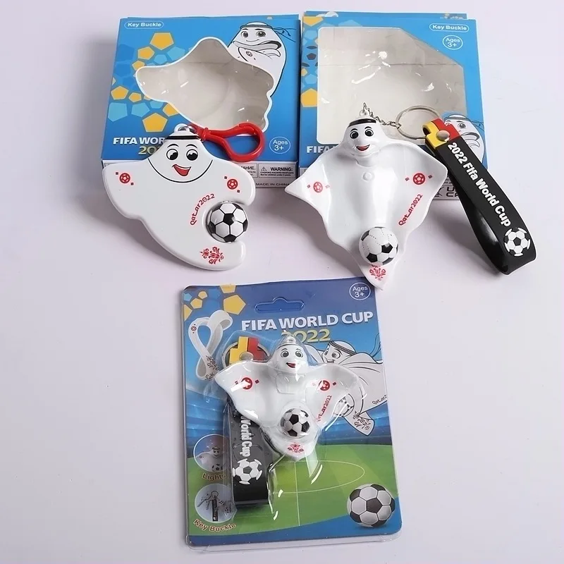 2022 football Cup Qatar mascot figurine fan supplies souvenir pendant keychain gift_4