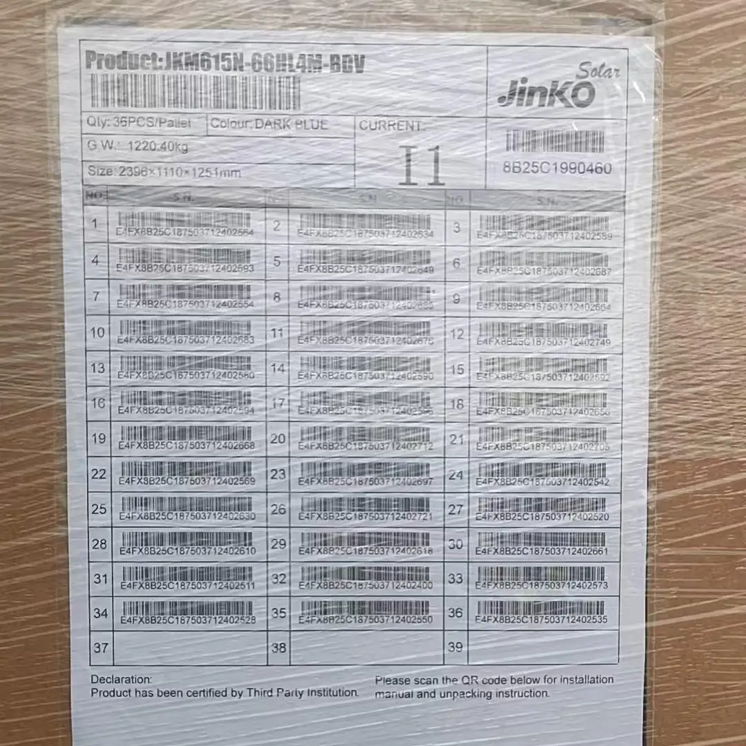Jinko 620W Solar Panels - Reliable Bifacial Power Solutions