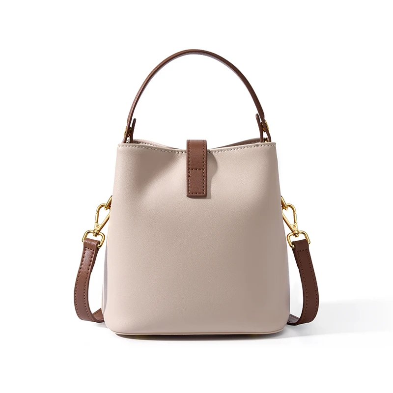 Factory Customization Lady Famale Leather Crossbody Cross Body Shoulder Bag Leather Bag for Ladies Bucket for WomenBag