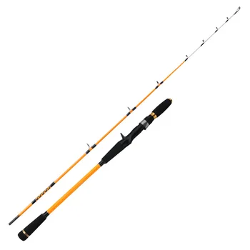 Half-boat Fishing Carbon Plate Slow Swing Rod Solid Rod Tip Soft Tail 1.55 Meters Sea Fishing Luya Rod 2 Sections 165g Weight – Soft Lure – view 2
