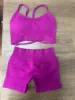 Berry red bra and shorts set