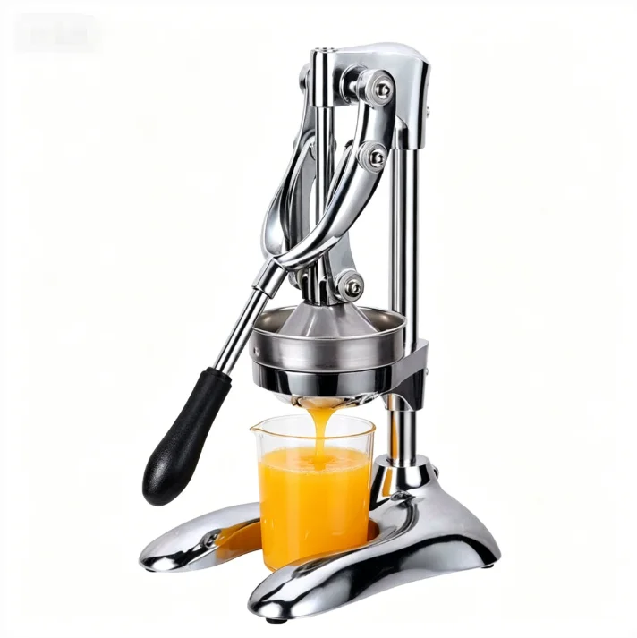 TEBAK High Quality Stainless Steel Hand Press Vertical Gear Core Mango Juice Extractor Manual Orange Pomegran Juicer Tool Easy