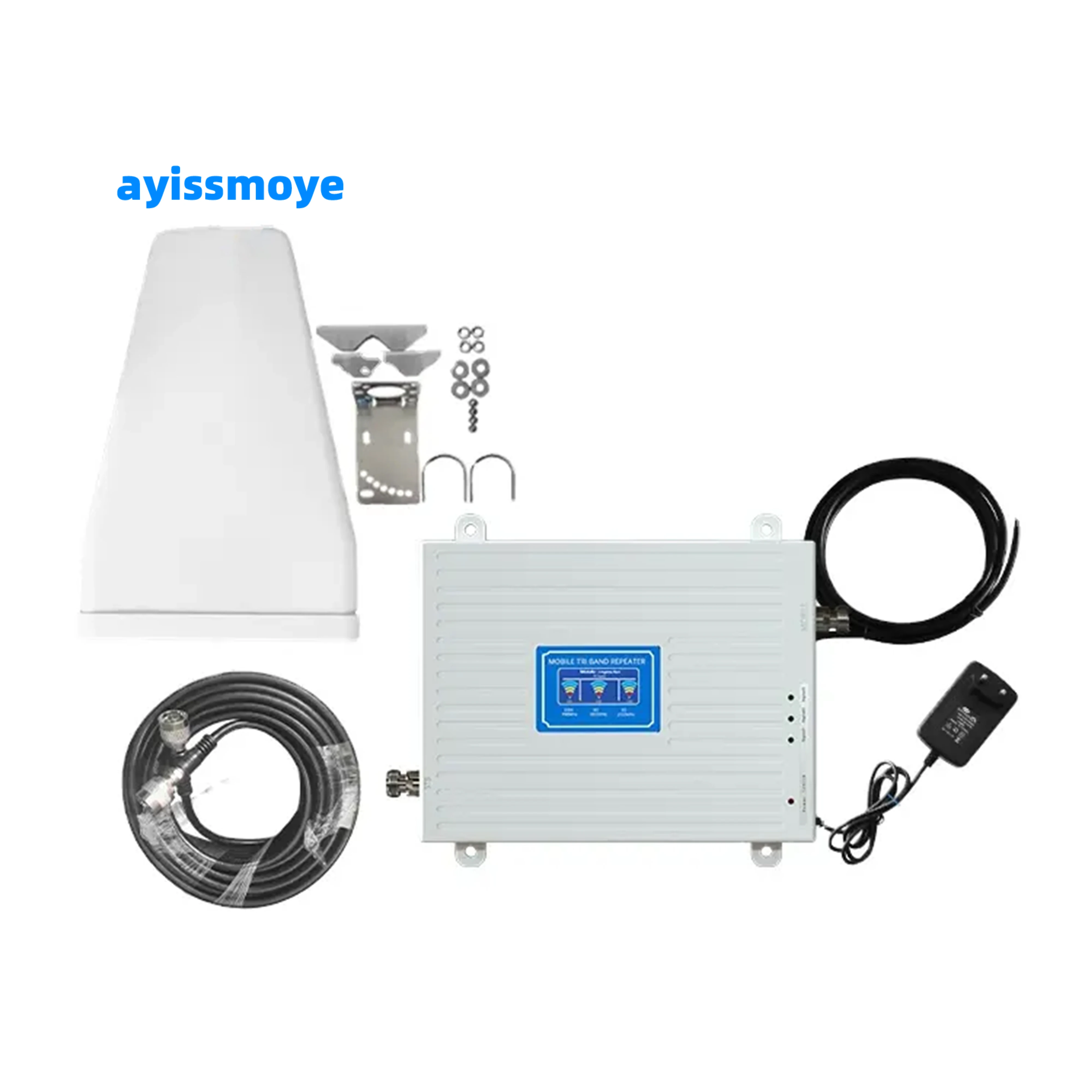 Outdoor and Indoor Tri-Band Mobile Signal Booster 4G LTE