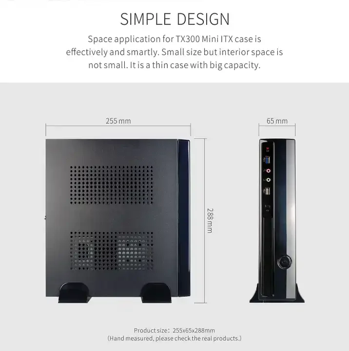 Mini-itx Case Desktop Front Panel Usb Office Case Custom Chassis Micro ...