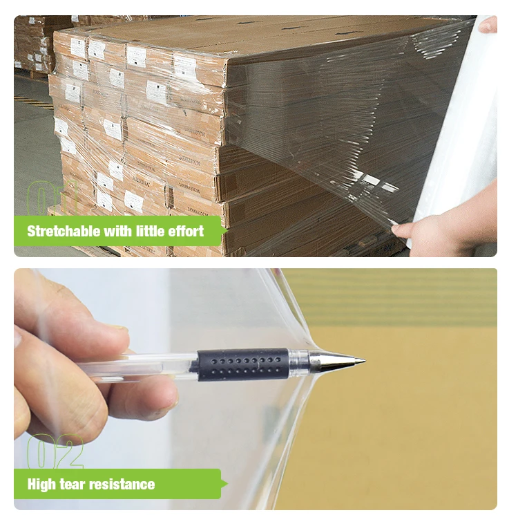  Pallet Wrap Stretch Plastic Film For Packaging