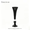 Height 37 cm Black obsidian glazed small open-top bowl