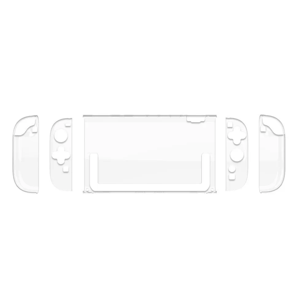 product laudtec protective case for nintendo hard case for switch 2 case clear back cover skin shell for switch lite accessories-6
