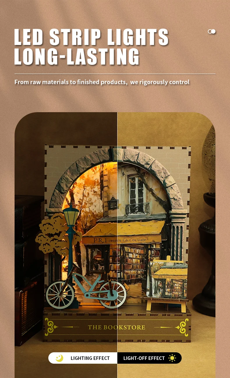 product wooden standing night light 3d puzzle craft holiday gift wooden assembly decorative ornament set-5