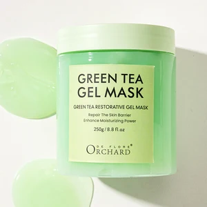 ORCHARD DE FLORE Chinese Wholesale Green Tea Restorative Gel Mask Turmeric Moisturizing Face Care for Dry Skin Free Sample
