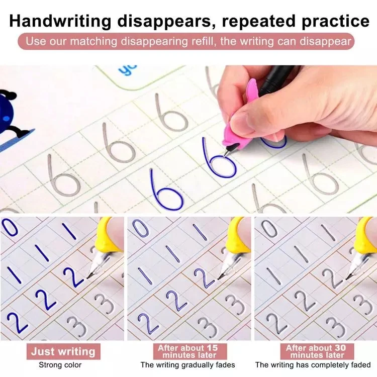 4 pcs set reusable groove calligraphy