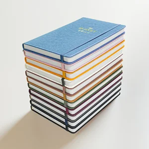 Personalized Gifts Elastic Band Hardcover Notebook New Arrival Custom A5 PU Leather Journal Budget Planner With Cash Envelopes