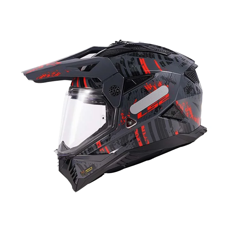2025 LS2 Mx702 Rally Dual-Lens Motorcycle Helmet - KPA off Road