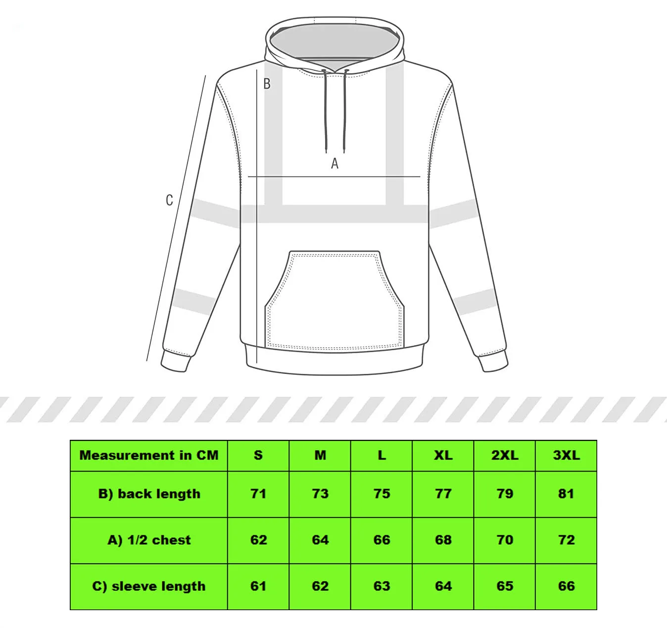 Beautiful Hi Vis Quality Safety Reflective Pullover Cool Streetwear ...