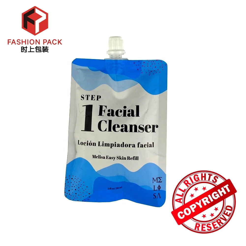 50ML 100ML 150ML 200ML Custom Aluminium Body Scrub Spout Pouch Sunscreen Sachets