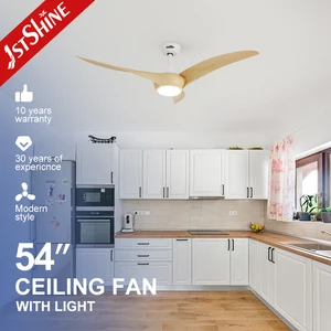1stshine LED Ceiling Fan Decorative Comfortable Airflow Reversible Motor Ceiling Fan with LED Light