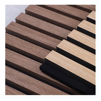 Factory price sustainable wood paneling estudio de grabacion  wood salt acoustic panels for home decoration