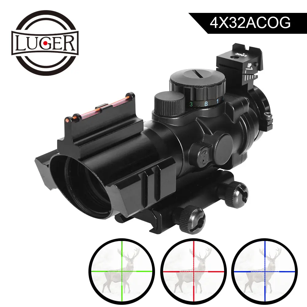 Compact Red Green Illuminated Reticle Sight