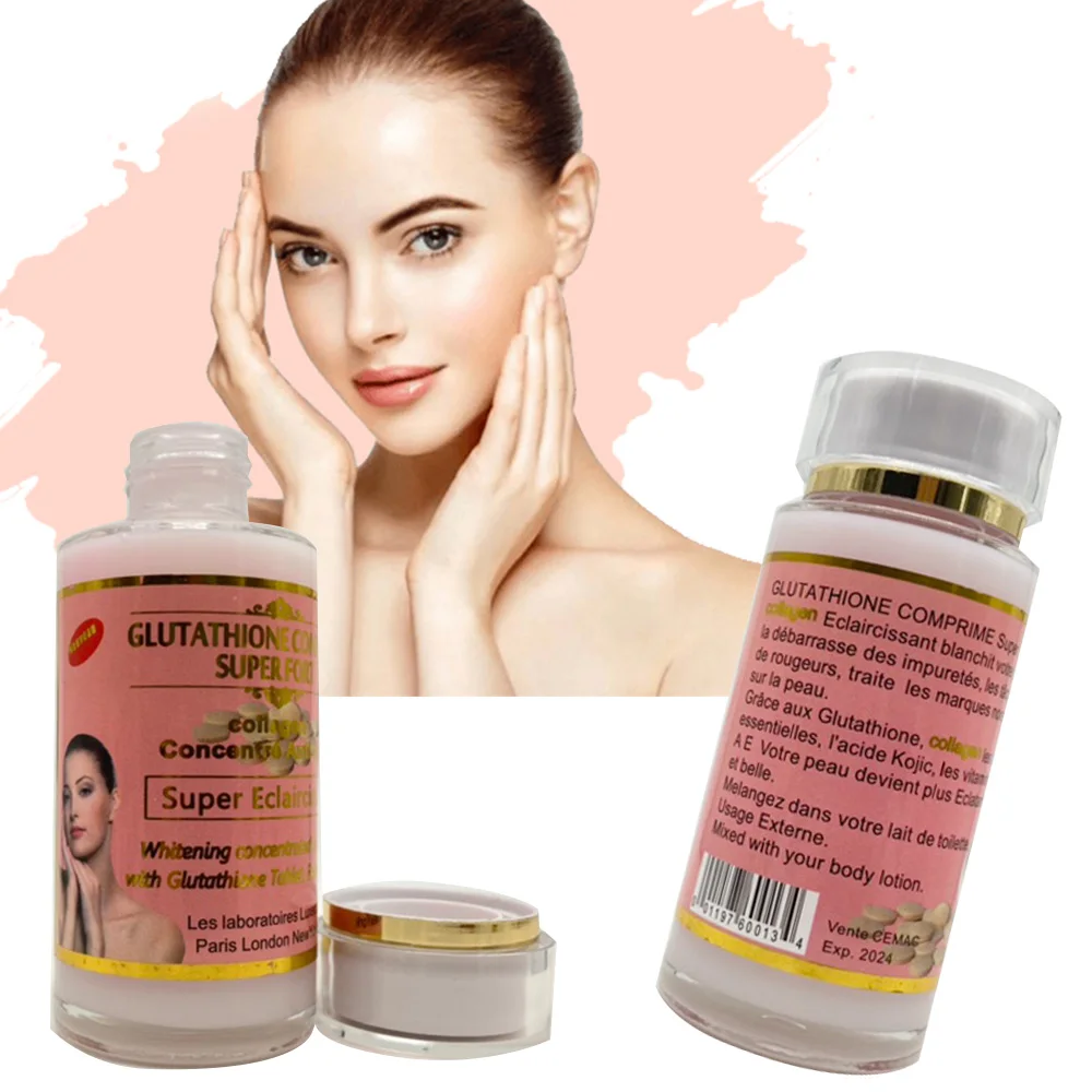 Glutathion Comprime Super Fort Collagen Natural Anti Taches Super  Eclaircissant Whitening with Glutathion Tablet Serum