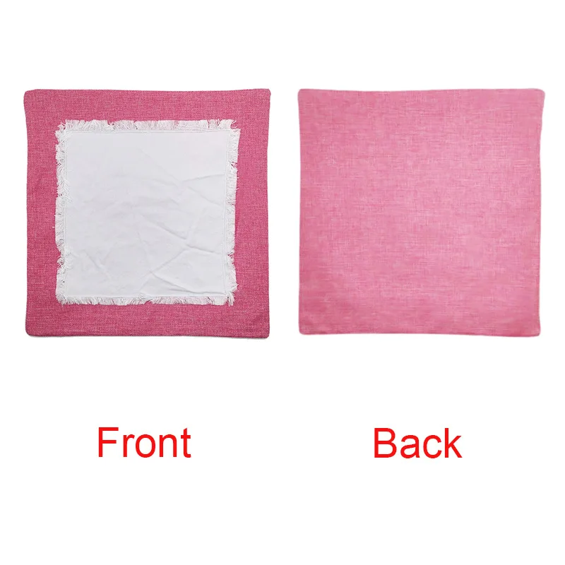 Custom Linen Patch Pillow Cases Cushion Cases Sublimation Blanks Pillow Case