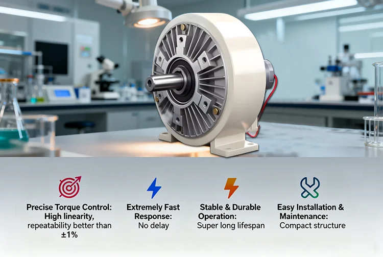 Water Cooling Magnetic Powder Clutch Double Shaft Precision Torque CE Certified New supplier