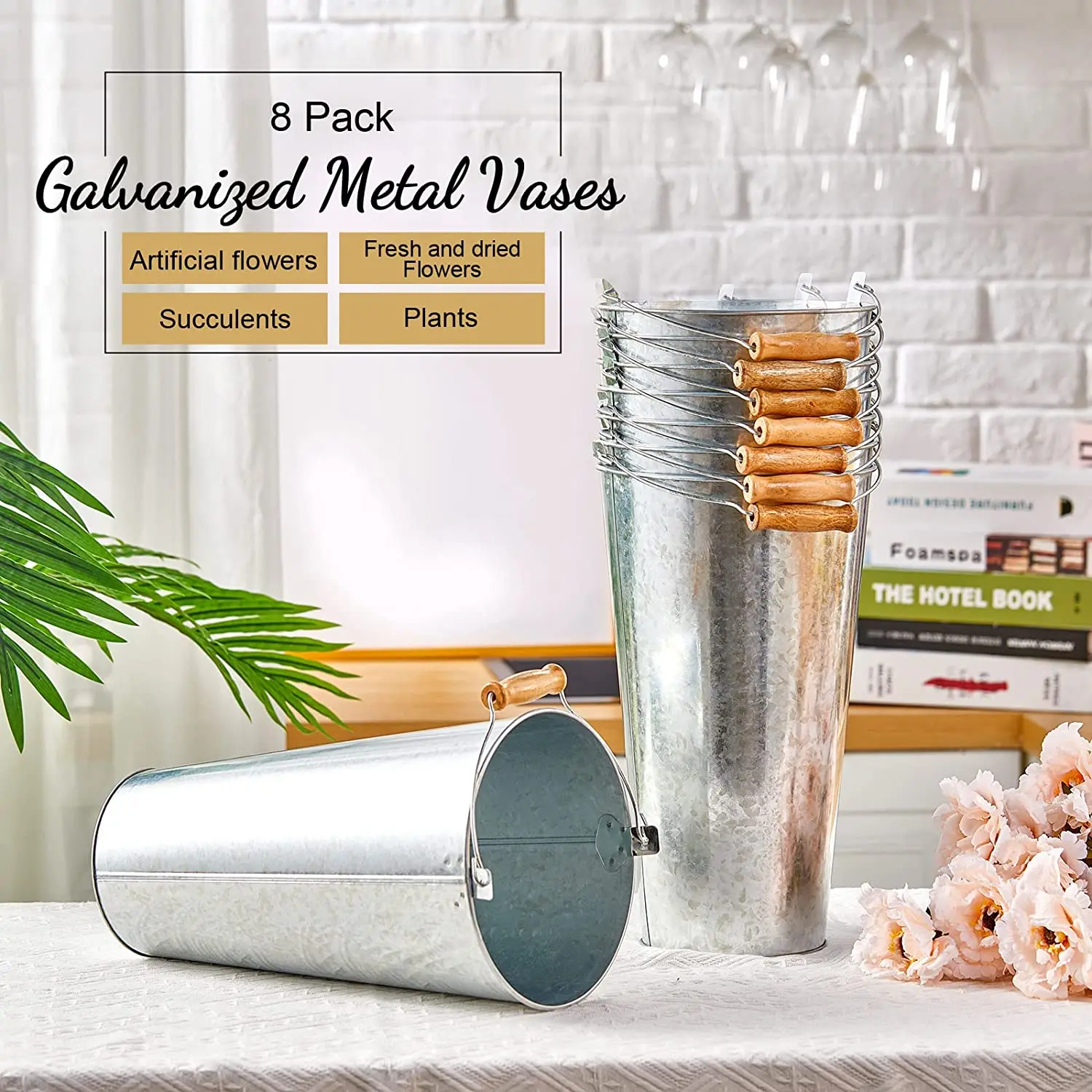 Round Metal Decorative Bucket Galvanized Steel Garden Bucket Buy