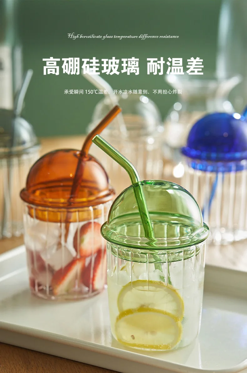 15OZ 450ml Foam EPE Packing  Customize Coffee Mugs Dessert Cups Ice Cream Cup with Straw