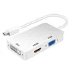 Adaptador mini dp 3 en 1 blanco 1080p