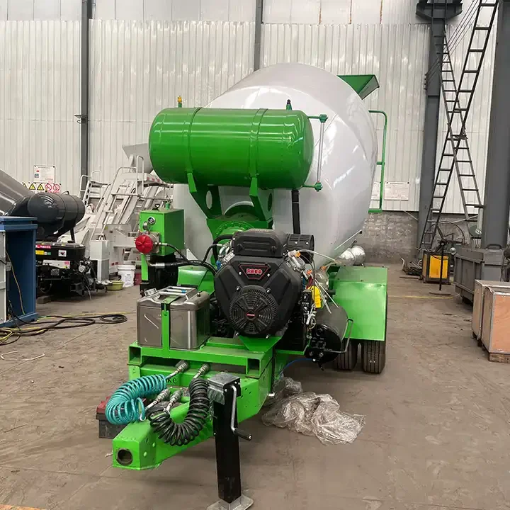 Diesel Engine Bulk Cement Tanker Semi Trailer Mobile Concrete Mixer Tank for Sale