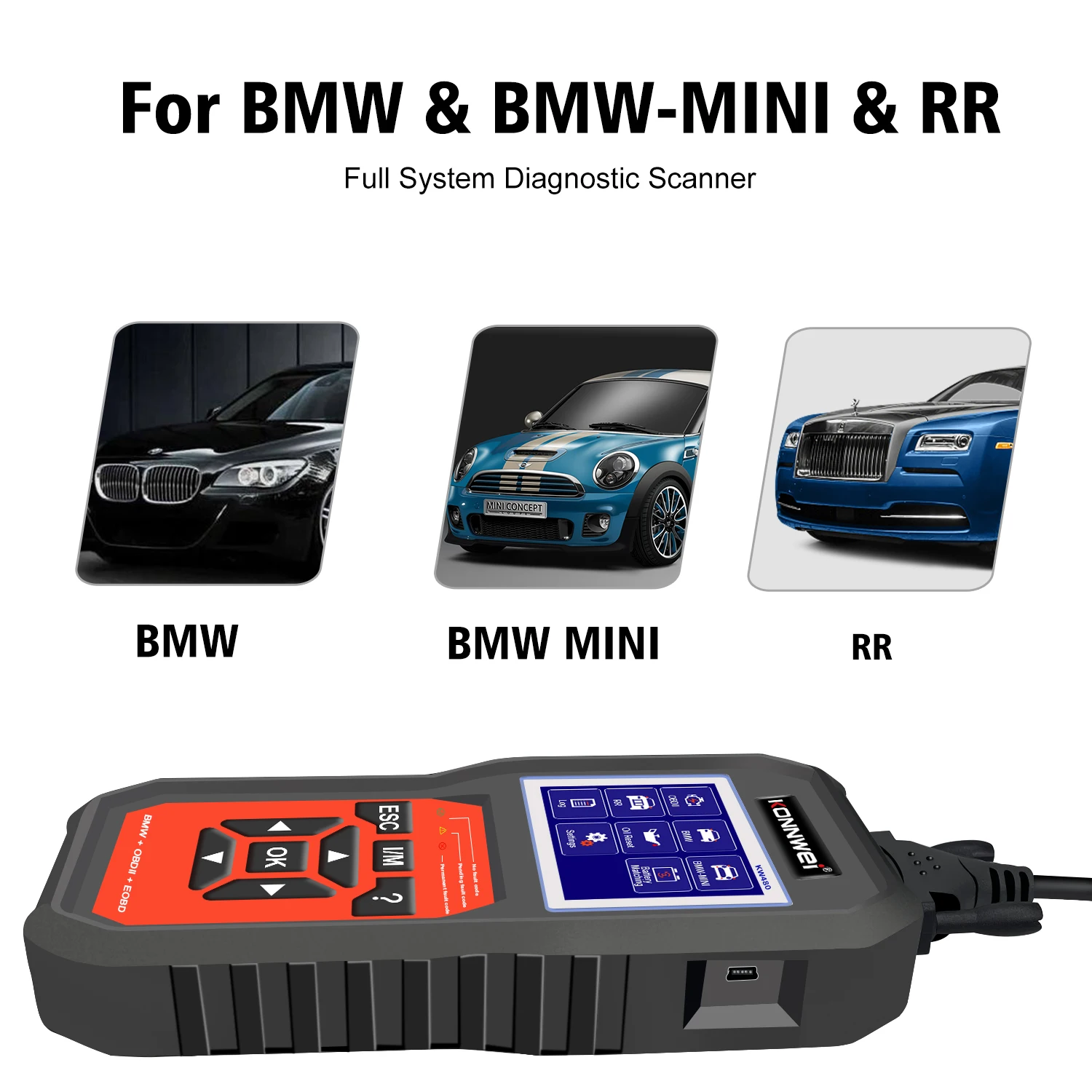 Autophix 7810 BMW Full System OBD2 Scanner – Diagnostic Code Reader With ABS, SRS, DPF, TPMS