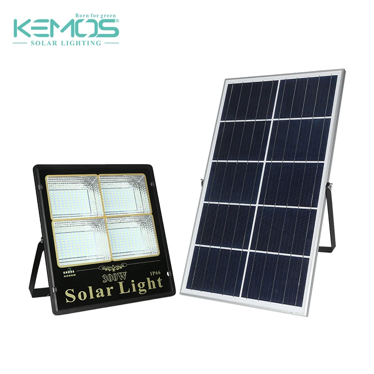 China Factory Waterproof Aluminum 30W 60W 100W 200W 300W Ip66 Outdoor Solar Led Flood Lights With Remote Control