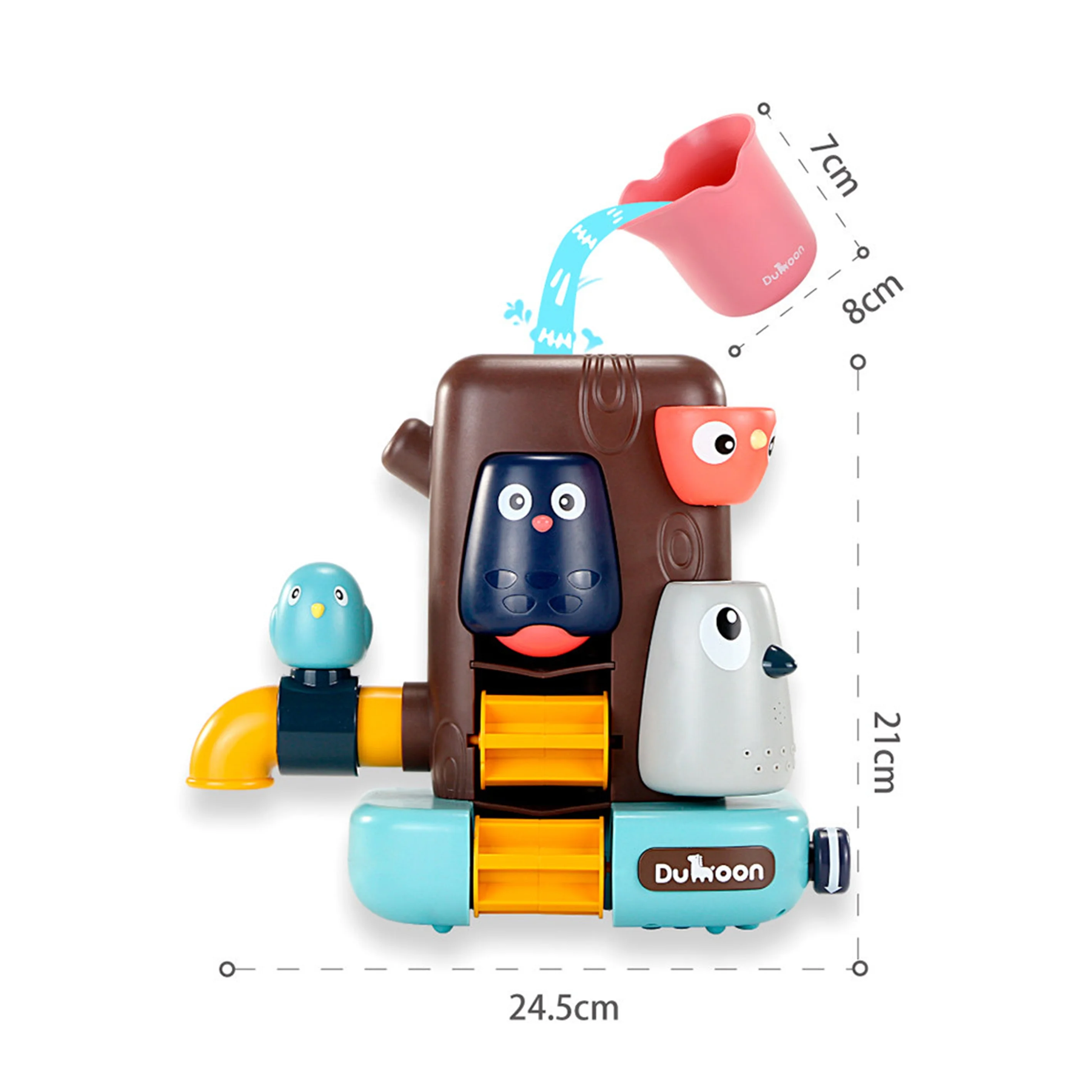 New Arrival Baby Bird Bathing Tree House Spray Water Toy Set Plastic ABS Material EN71 Certified