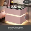Pink_Wireless Charge + LED+Bluetooth Speaker