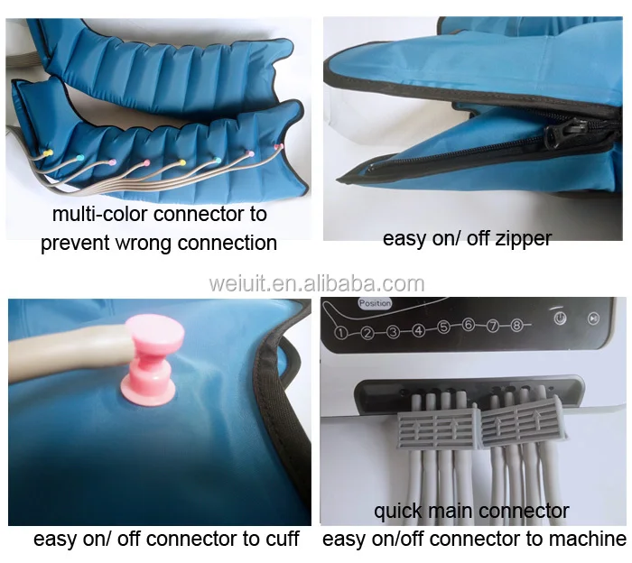 Pressotherapy Device Air Compression Leg Massager 6 Modes 8 Chambers Pneumatic boots Lymphatic Drainage Massage Recovery System manufacture