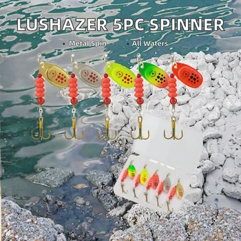 LUSHAZER 1pc/set Fishing Lure Kit 6g Spinner Bait Metal Trout Bass Salmon Pike Catfish Freshwater Saltwater Midwater Bottom – Metal Jig – view 3