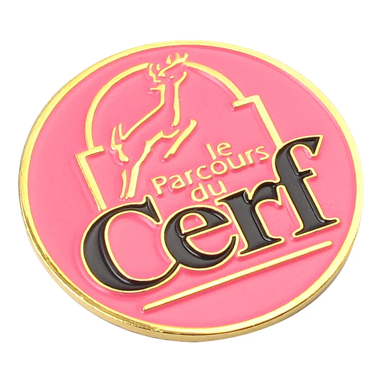 Модный эмалированный Магнитный маркер для мяча гольфа с индивидуальным логотипом металлический Премиальный мяч