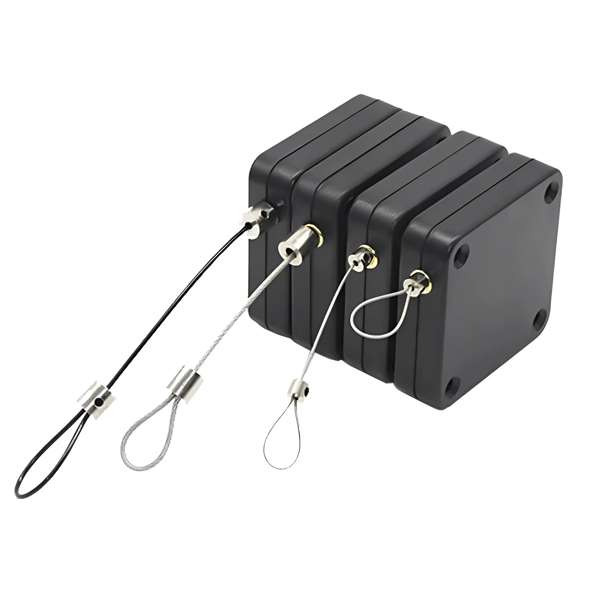 Anti Theft Pull Box Retractable Security Steel Cable Tether Cable Pull Reel 63x63 mm Large Tension Cable Box Steel Chain