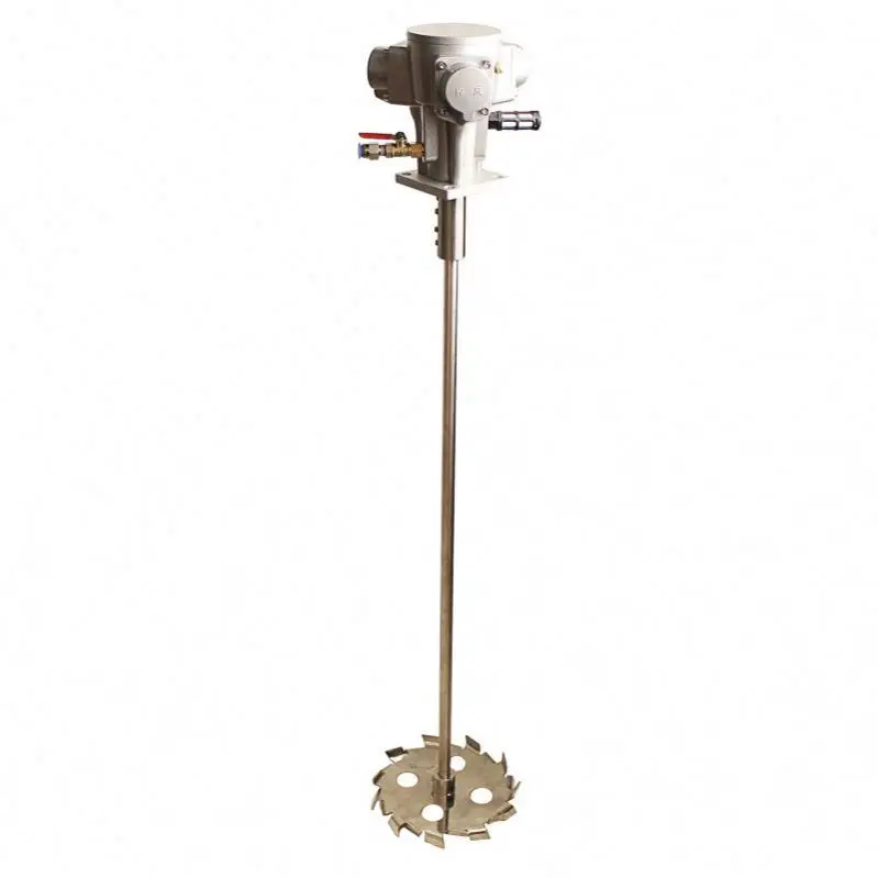 TEBAK 5 Gallon Horizontal Plate Oil Drum Special Pneumatic Mixer Liquid Adhesive Mixes Machine Bucket Agitator