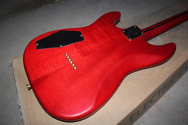 Flyoung Matte Red 6 Strings Electric Guitar Cheap Price Guitar Factory Guitar