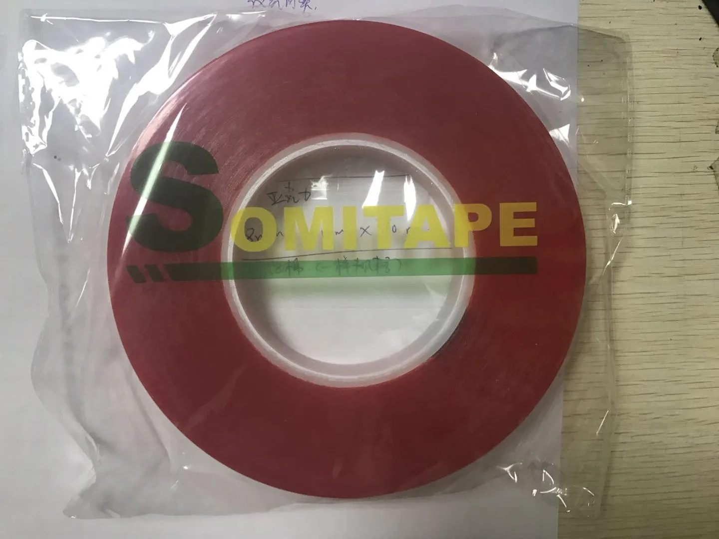 Somitape Sh338 High Performance Pressure Sensitive Pet Temperature Double  Sided Tape with Red Liner - China Adhesive Tape Transparent, Transparent Double  Sided Tape