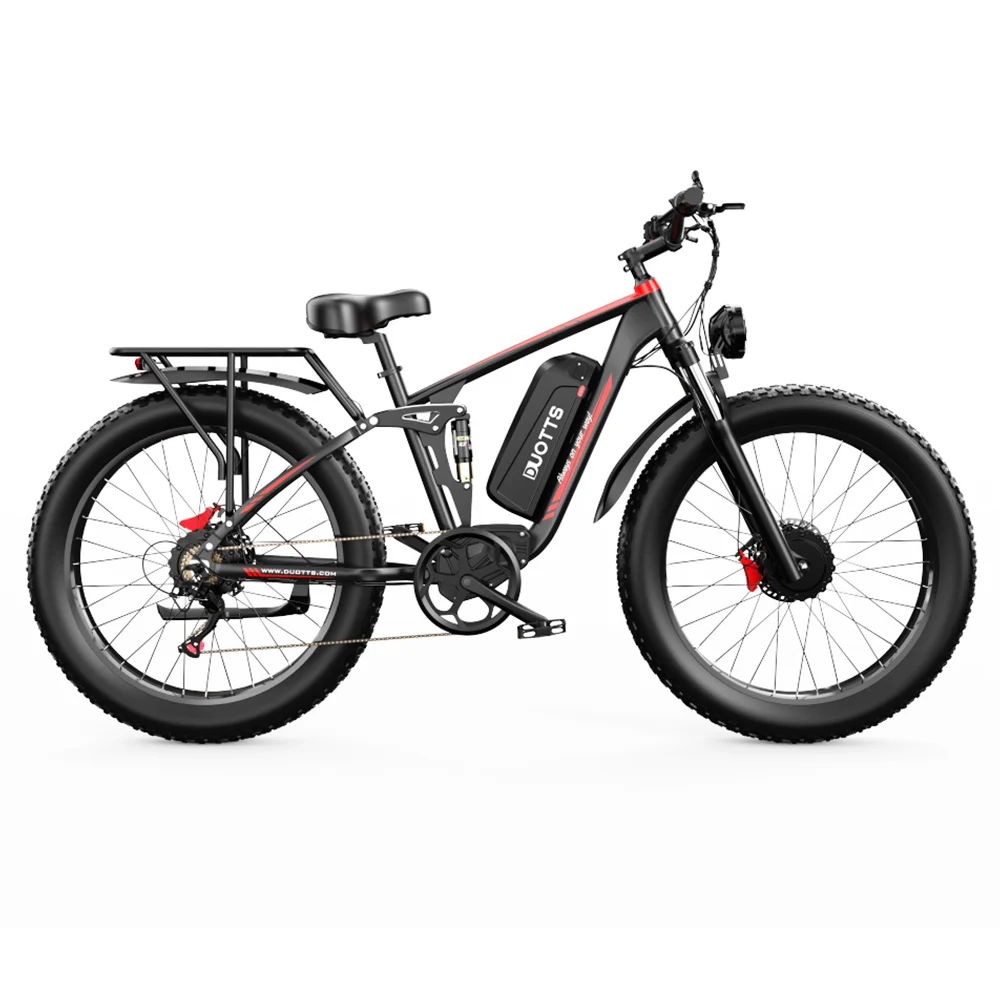 Duotts S26 1500W Ebike 120km elektrisches Fat Tire Bike 26*4.0 Snow Bike 26 Zoll Dual Motor MTB Mountainbike Voll federung Bicyc
