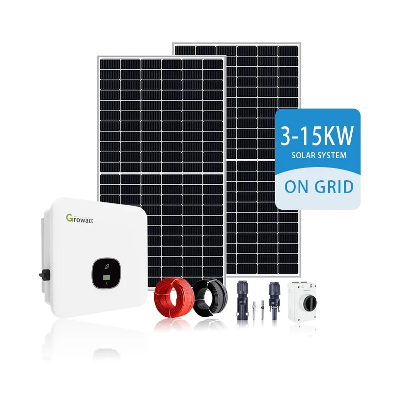 On Grid Solární energetický systém třífázový pro domácí použití