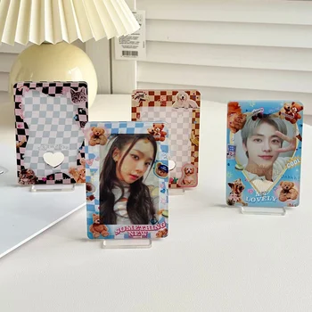 Low MOQ Custom Transparent Clear Photocard Kpop Photo Card Holder Acrylic PC Holder K-pop