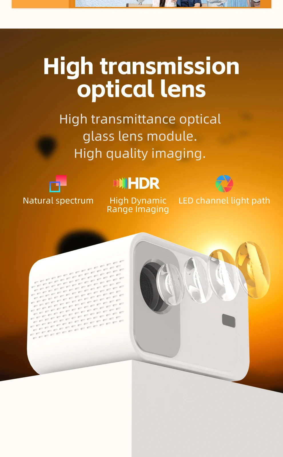 Factory Outlet High Lumen Android Mini Portable Smart Projector X3 Bt4