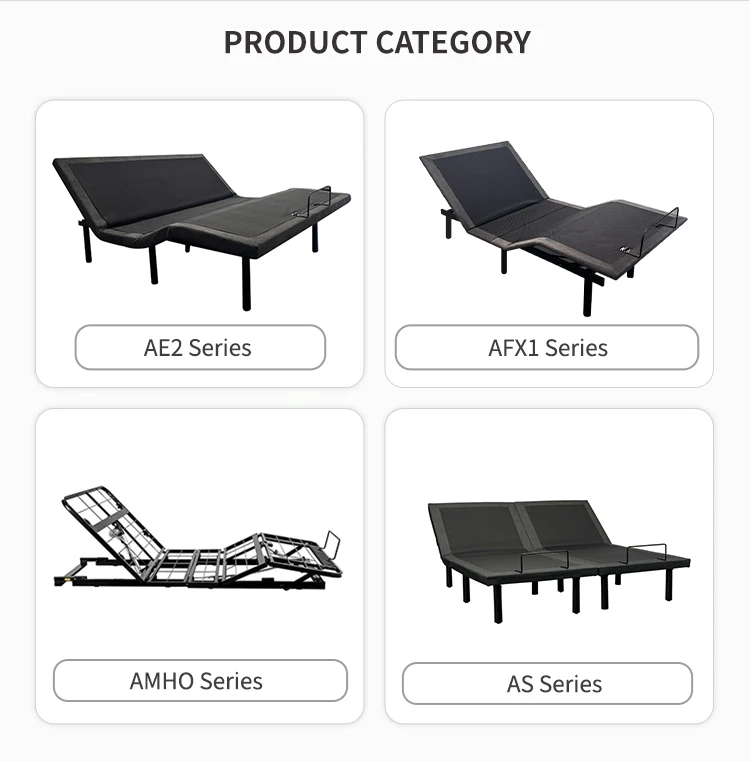 Custom Intelligent Customization Mode Zero Gravity Remote Control Electric Adjustable Bed Base factory
