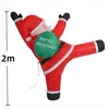 2-meter wall climbing Santa Claus