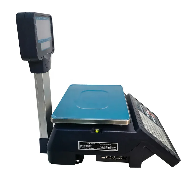 Label Printing Scale POS Systems Digital Cash Register Scales Printing Receipts 15kg 30kg Weighing Balances