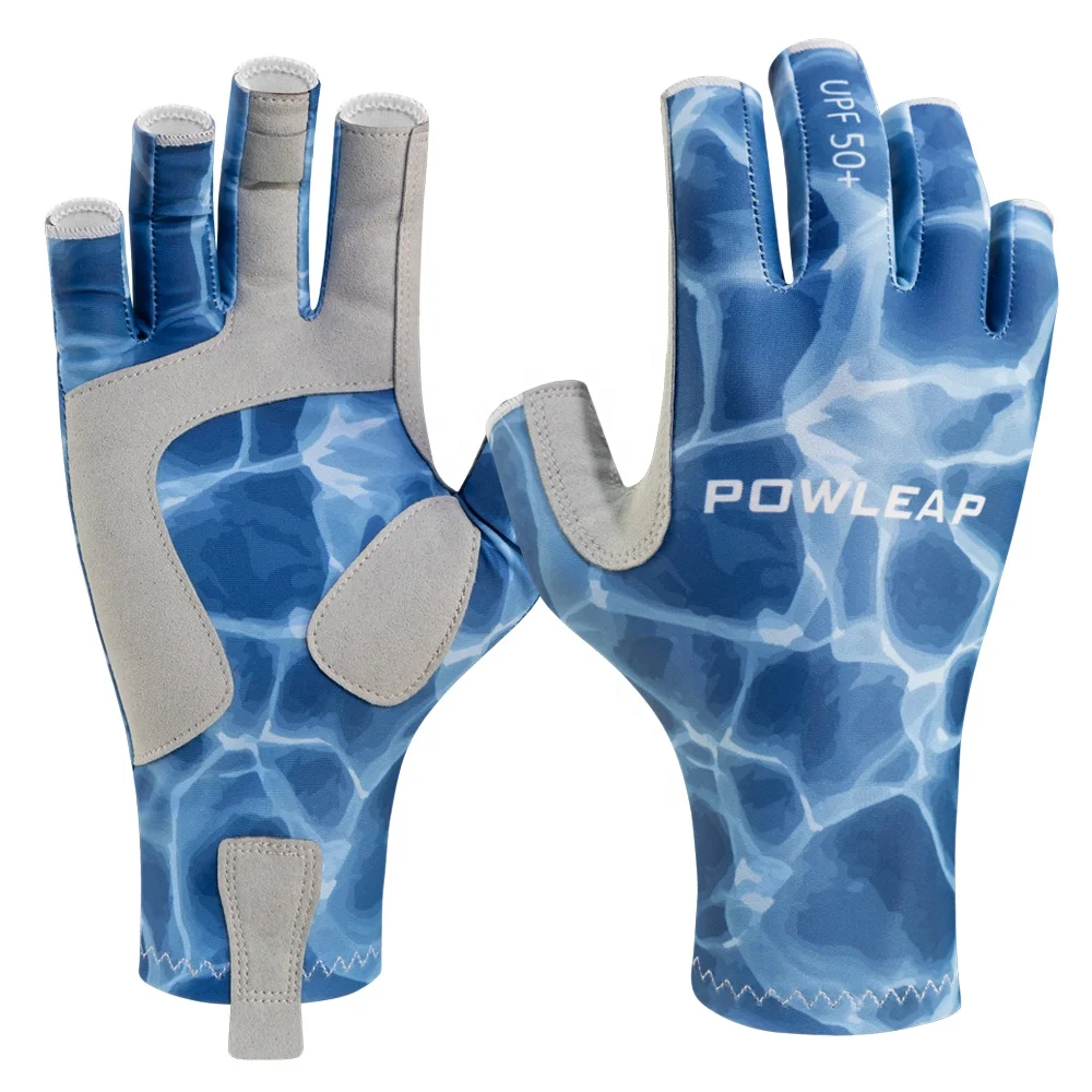 Gants De Pêche Sans Doigts Camouflage – Protection UV 50+, Antidérapants, Pour Kayak, Cyclisme, Extérieur