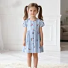 Girl's Vertical Cherry Dress